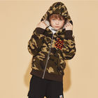 Camouflage Lightweight Kids Winter Parkas Coral Fleece Jacket Boys Tops